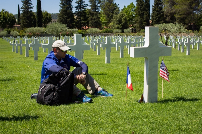 A Teacher Reflecting at Rhone Cemetery